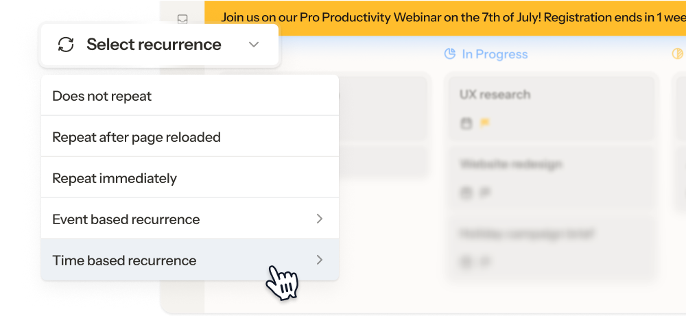 Choose how often Banners are shown