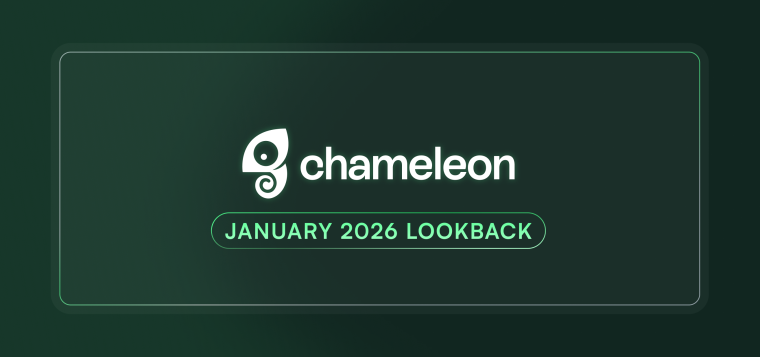 Chameleon logo with the badge 'January 2026 Lookback'