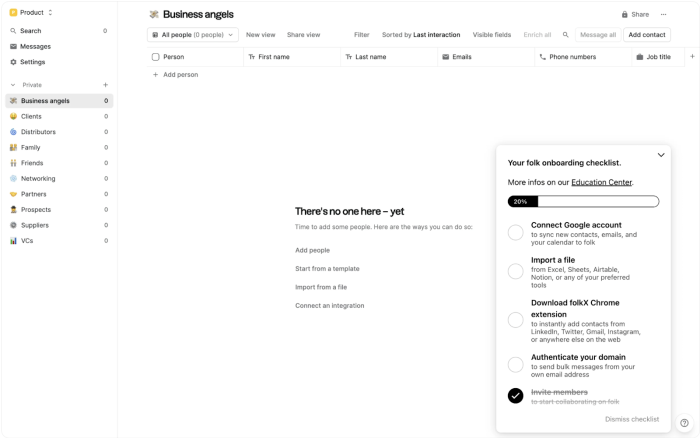 Brilliant use of Checklists and progress bars